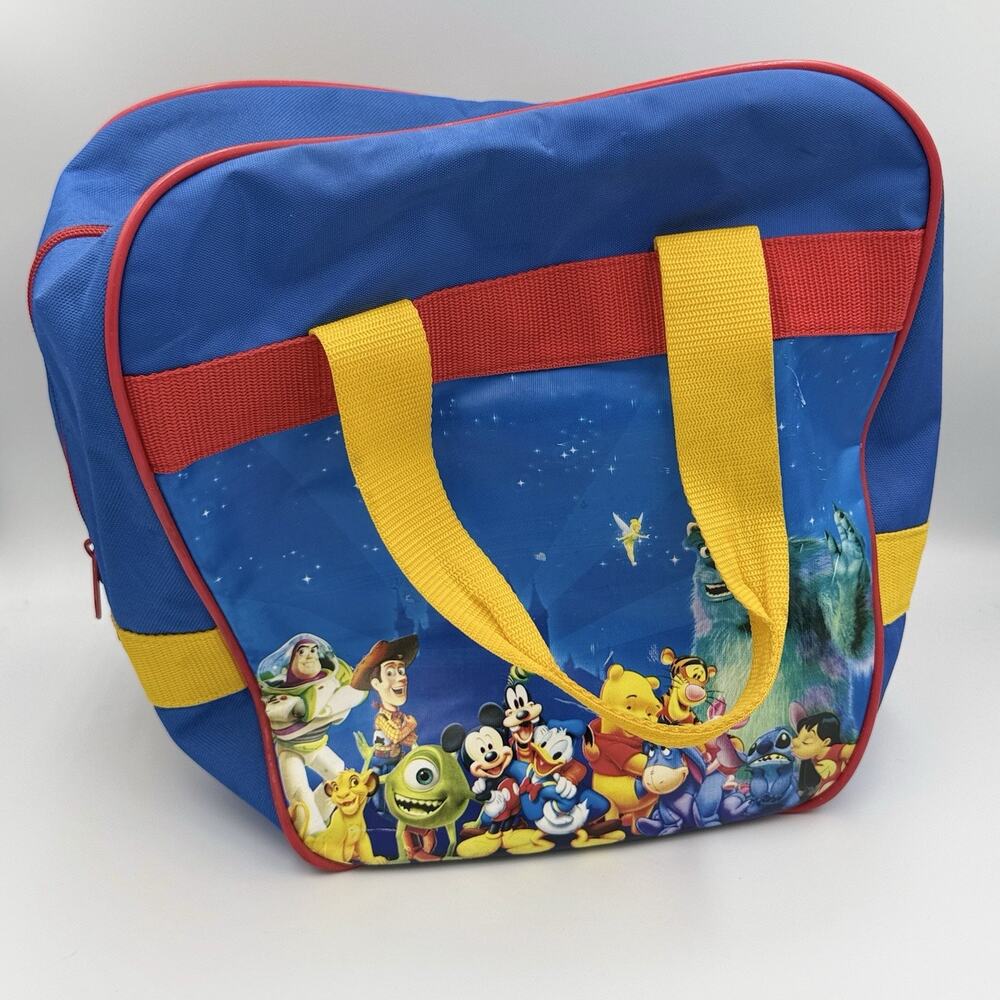 Vintage Disney Pixar Character Bowling Ball Bag Mickey Stitch Pooh Toy Story